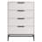 Sonora 4-Drawer Bedroom Chest White