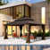 Galvanized Steel Patio Gazebo with Overhang Slope-design Double Roof