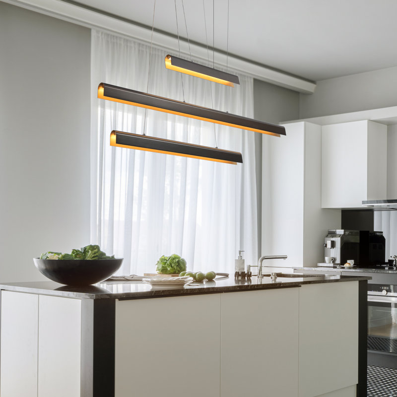  Luminaire suspendu gradué à DEL à 3 lumières Jacinta