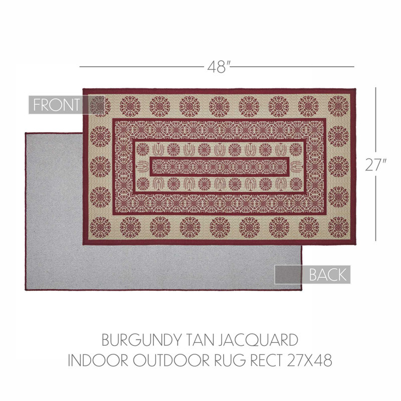 Tapis intérieur / extérieur Custom House avec envers antidérapant, Rectangle 2 pi 3 po x 4 pi