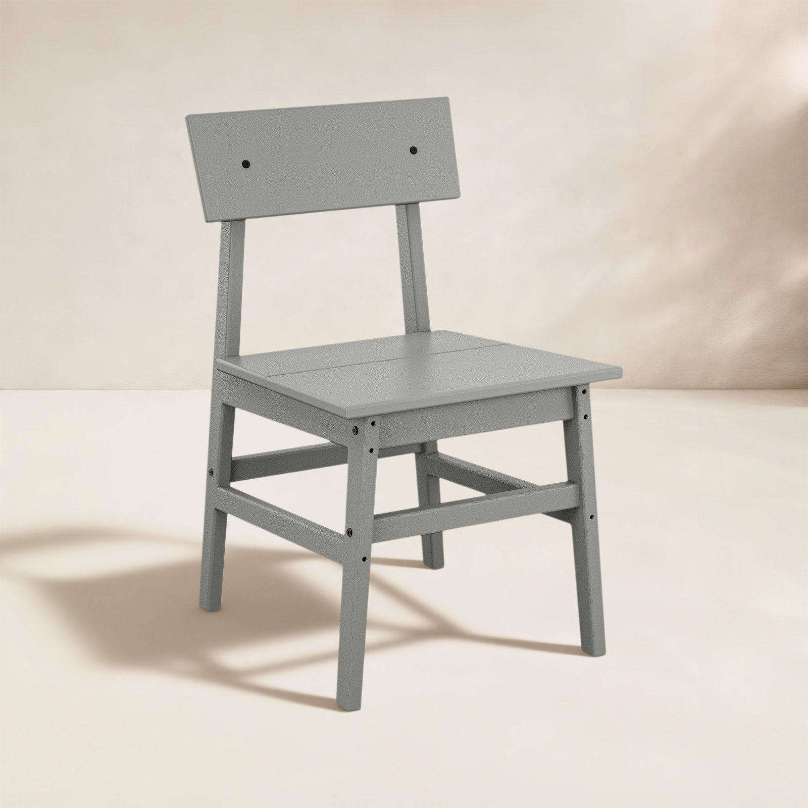Patio Side Chair, Gray