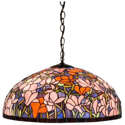 Luminaire pour dôme 3 lumières unique Diane