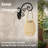 Outdoor Solar Rattan-Style Round LED Lantern With Handle