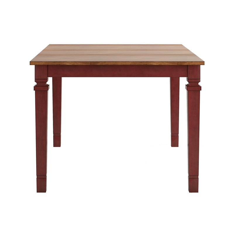 Alyra Extendable Solid Wood Dining Table, Antique Cherry