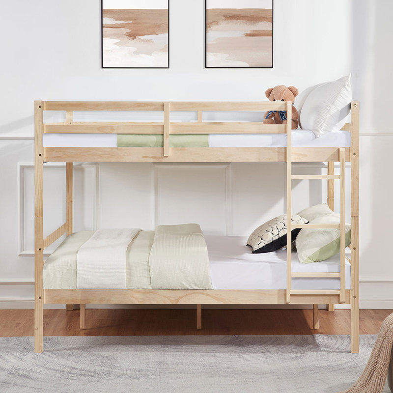 Lit superposé, Beige, Lit superposé double sur double