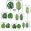 Ensemble de 13 pièces de 13 feuilles de palmier Monstera