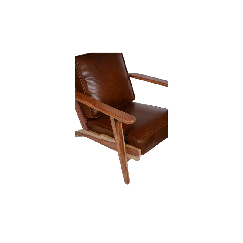 Fauteuil en cuir fleur 28 pouces, Cuir véritable naturel