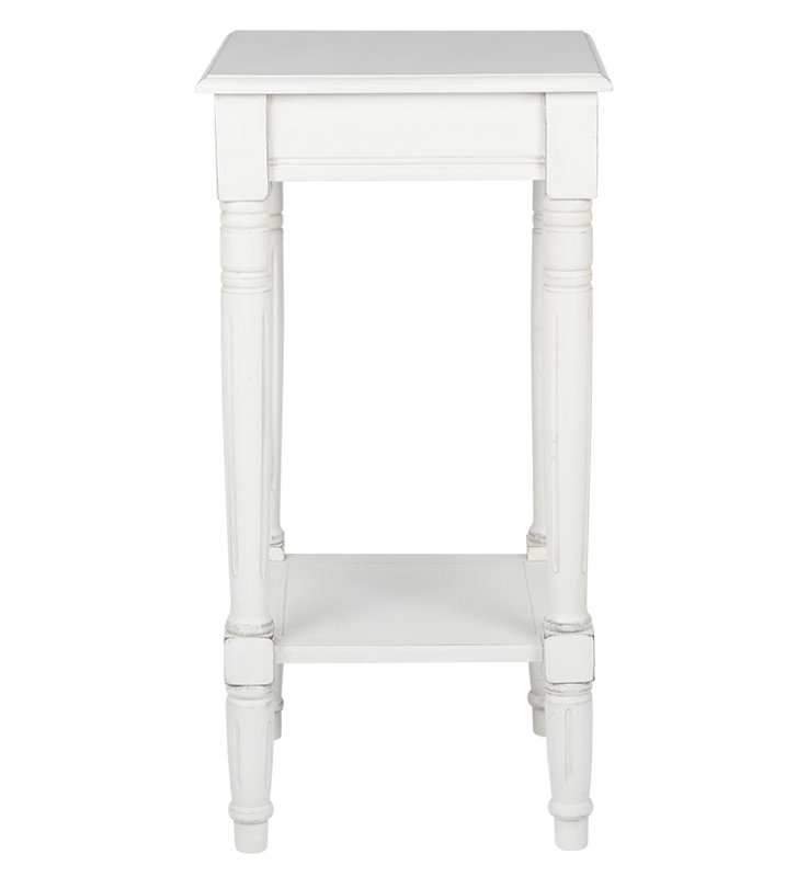 Callum End Table, White