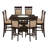 Sarwa Square Counter Height Dining Set Brown and Tan-553938593