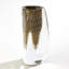 Triangular Bubbled Vase-Gold
