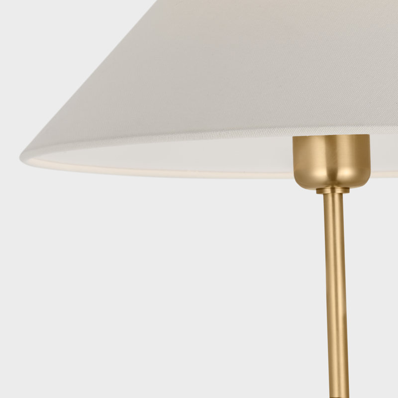 Hackney Cordless Floor Lamp by J. Randall Powers, Hand-Rubbed Antique Brass