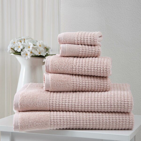 Earline 4 Piece Turkish Cotton Washcloth Towel Set