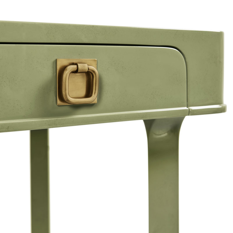 Polly Rose Rectangular End Table, Green