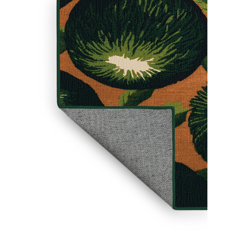  Tapis lavable noir Sapote, Tapis de couloir 2 pi x 5 pi
