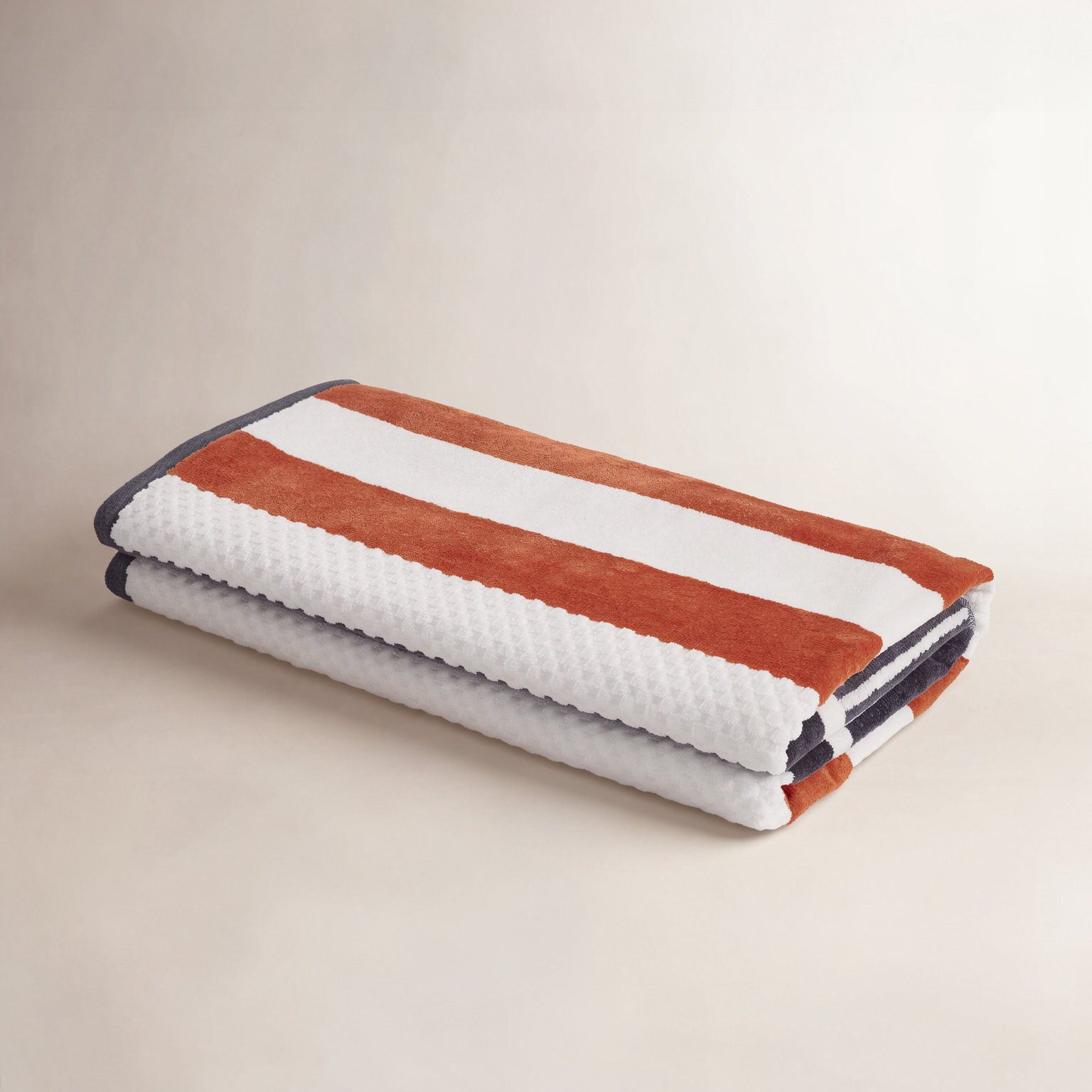 Gilus Striped Cotton Beach Towel, Castlerock
