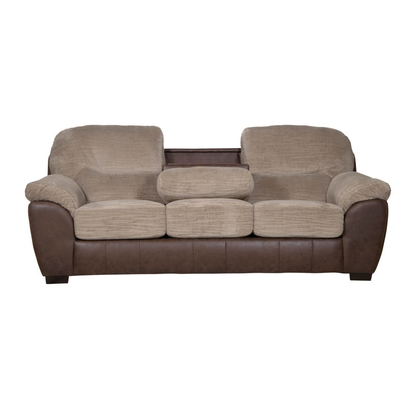 Midgie 96" Wide Upholstered Sofa with Drop Down Table