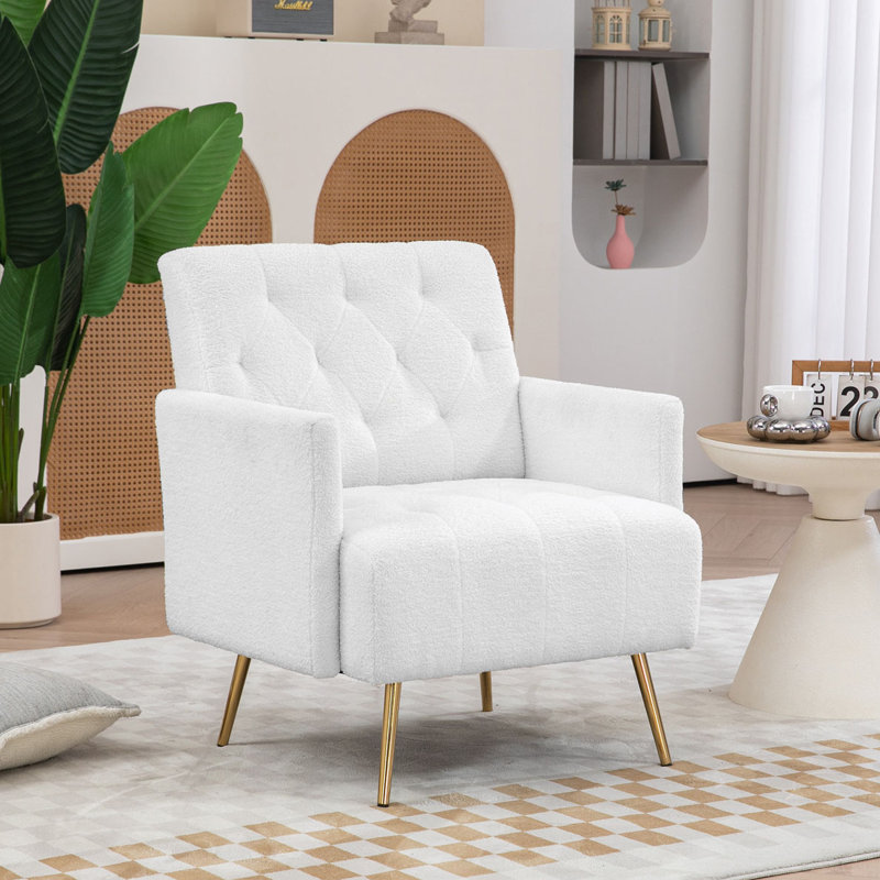 Fauteuil d'appoint Kosaka de 27,5 po, fauteuil de salon, fauteuil, fauteuil de chambre à coucher, fauteuil club