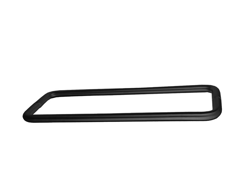 Shower Door Pull, 0.75"H x 12.56"W x 3.23"D, Satin Black