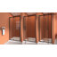 32-36" W x 72" H Framed Rectangle Reversible Shower Door with Tempered Glass