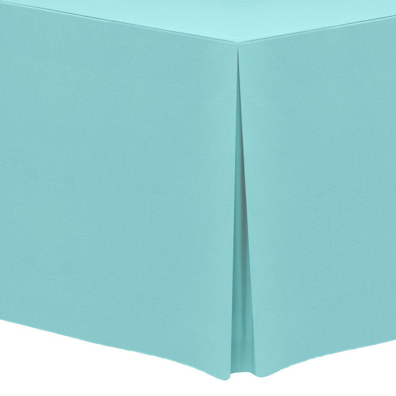 Solid Color Tablecloth, 18" x 48", 3, Aqua