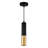 Scituate 2'' Matte Black & Satin Gold Modern Mini Pendant Light for Kitchen Island, Hallway, Bedroom – LED Compatible 1-Light with E12 Bulb Base