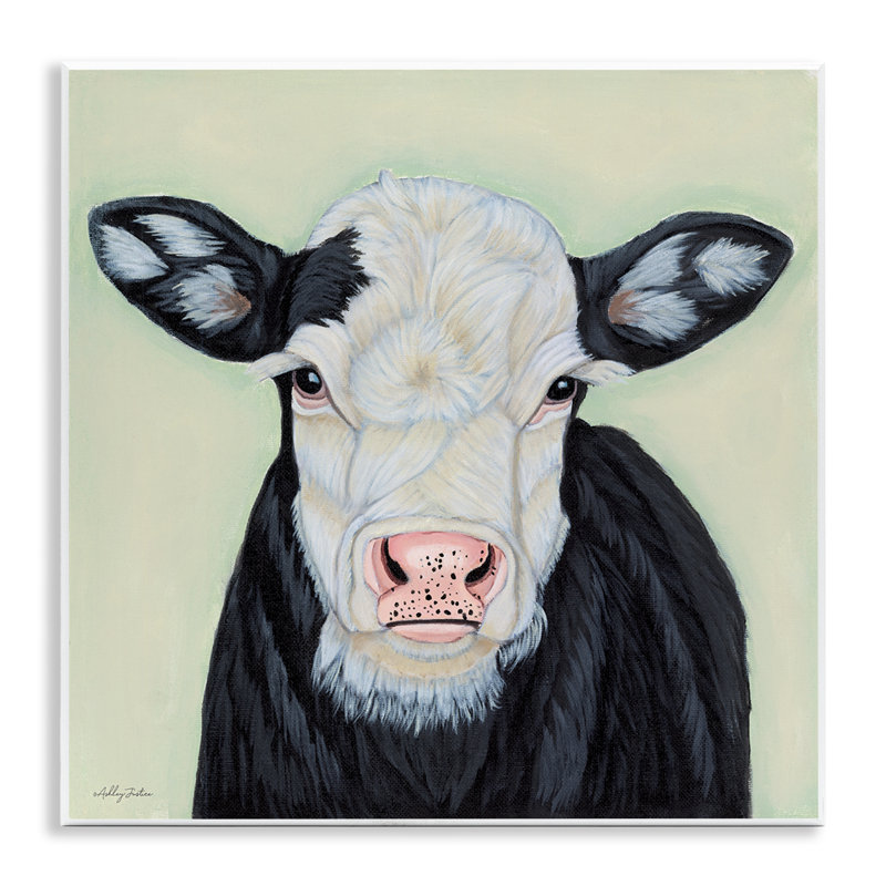  Art mural "Vache avec oreilles tachetées" par Ashley Justice