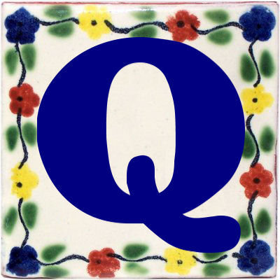 4,2 po x 4,2 po 2 pièces Bouquet TalaMex Talavera