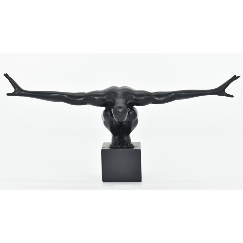 Sculpture Adam & Friends Home Take-A-Bow | 1 pièce, Noir