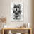 Brampt Wolf Sitting Black And White-108556539