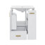 Meuble-lavabo de 24 po avec lavabo compact avec armoire de salle de bain, tablette de porte, tiroir profond et panier coulissant à 2 niveaux-1656057899