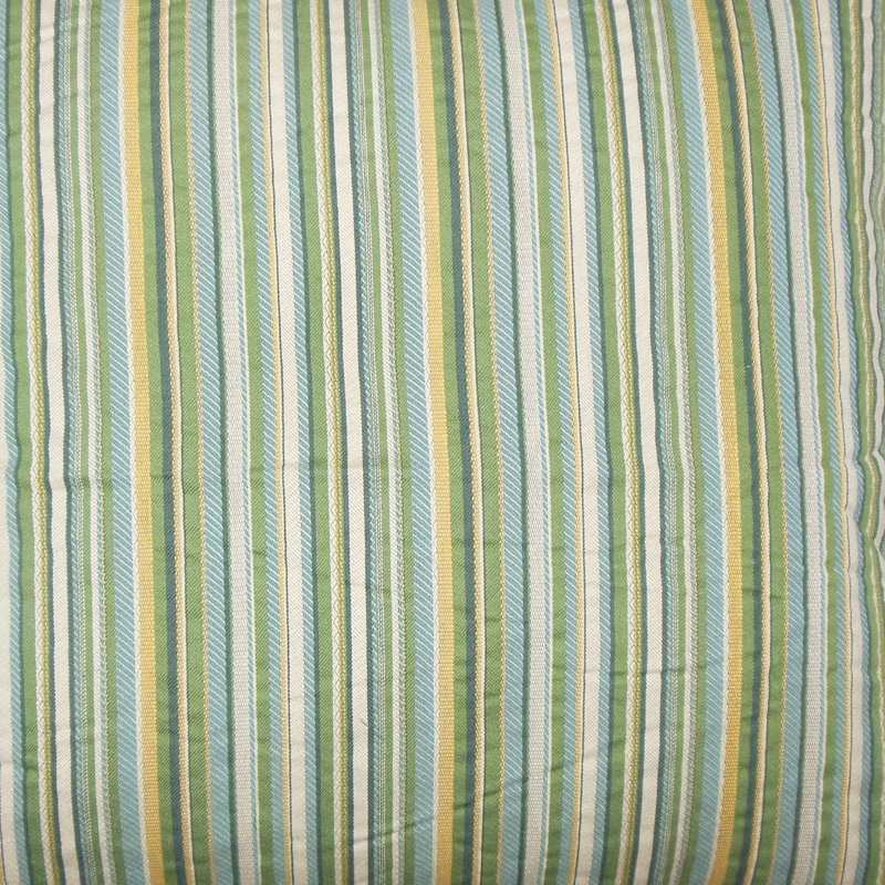 Daube Striped Throw Pillow, 18" H x 18" W x 5" D, Meadow