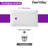 DeerValley 48" x 30" Shower Base in White with Single Threshold, Rectangle Acrylic Alcove Shower Pan for Bathroom,Left Drain Location-110646311-110646310
