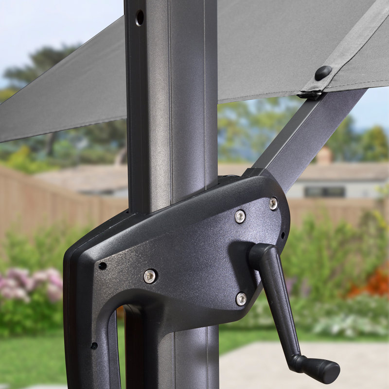 Cantilever Parasol, Light Grey, 274.3cm H x 274.3cm W x 274.3cm D