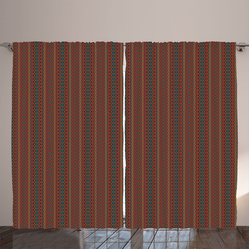 Rustic Curtain, Indigenous Folklore, Multi -coloured