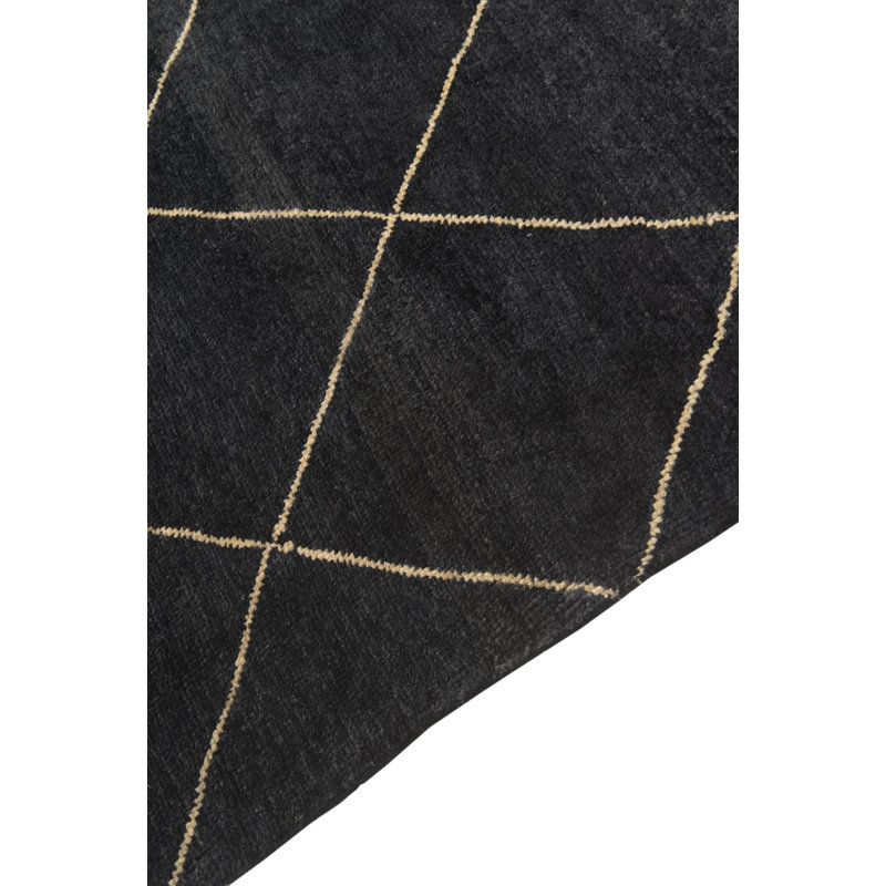 Tapis noir 5 x 8 Philip