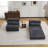 Compression Mahjong Sofa,Convertible Floor Sofa Bed,DIY Boneless Modular Sectional Sofa,No Assembly Required,Circle Fleece Fabric,Oversized 2 Seater With 2 Pillows,Dark-Grey-601837319