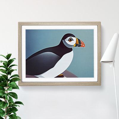 XH1022-2641X Delightful Puffin Bird - Single Picture Frame Print