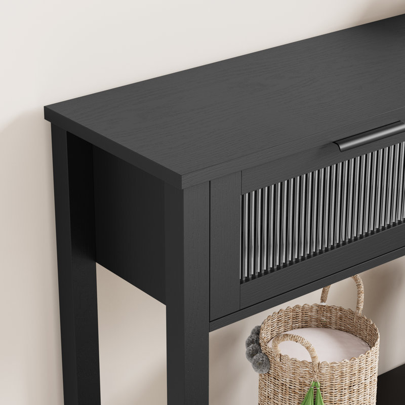 110cm Console Table, Black, Black, Black