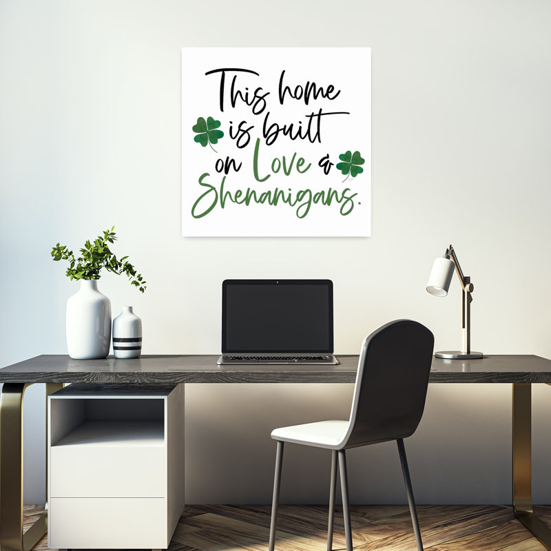 «Love Shenanigans», art printanier contemporain, H 18 po x l 18 po