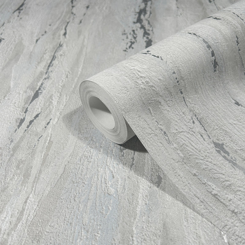City Romance Industrial Wallpaper, Silver Grey