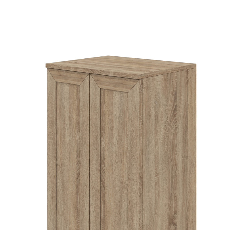 Armoire de rangement polyvalente 2 portes, Brun