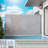Gray Retractable Side Awning, 71" In Height 138" Depth, American Design, Manual, , For Garden And Outdoor Use 71"X138" Manual Gray, With Printing, Upf50+, Ideal Spaces