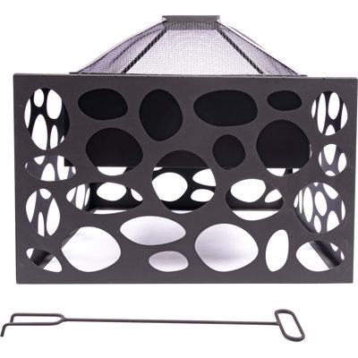 Mikor Square Steel Wood Burning Smokeless Fire Pit