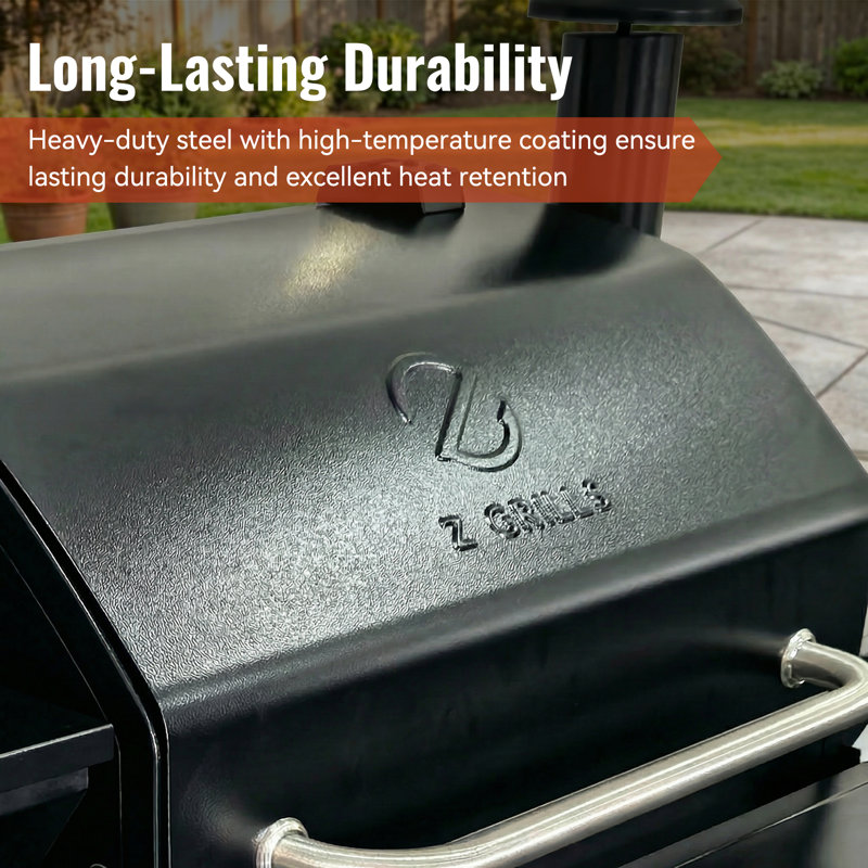 Z GRILLS Fumoir à granules de bois et fumoir 8-en-1 de 1056 po² noir