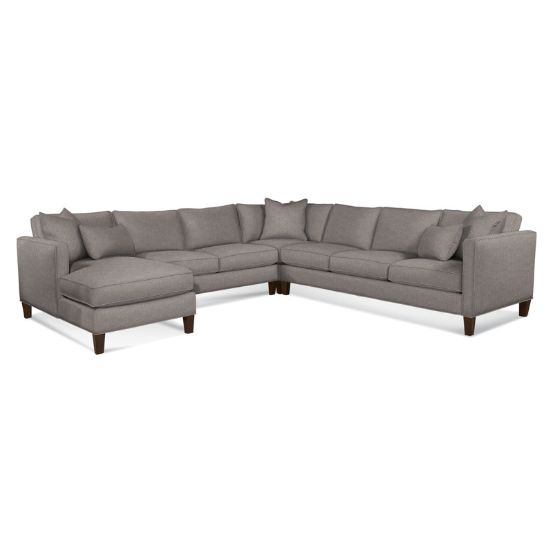 Sectional, Java, Basic Blue; 0317-63, Left Hand Facing