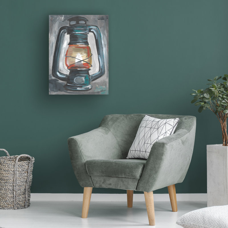 Art sur toile, lanterne bolognaise Theron, H 19 po x l 14 po