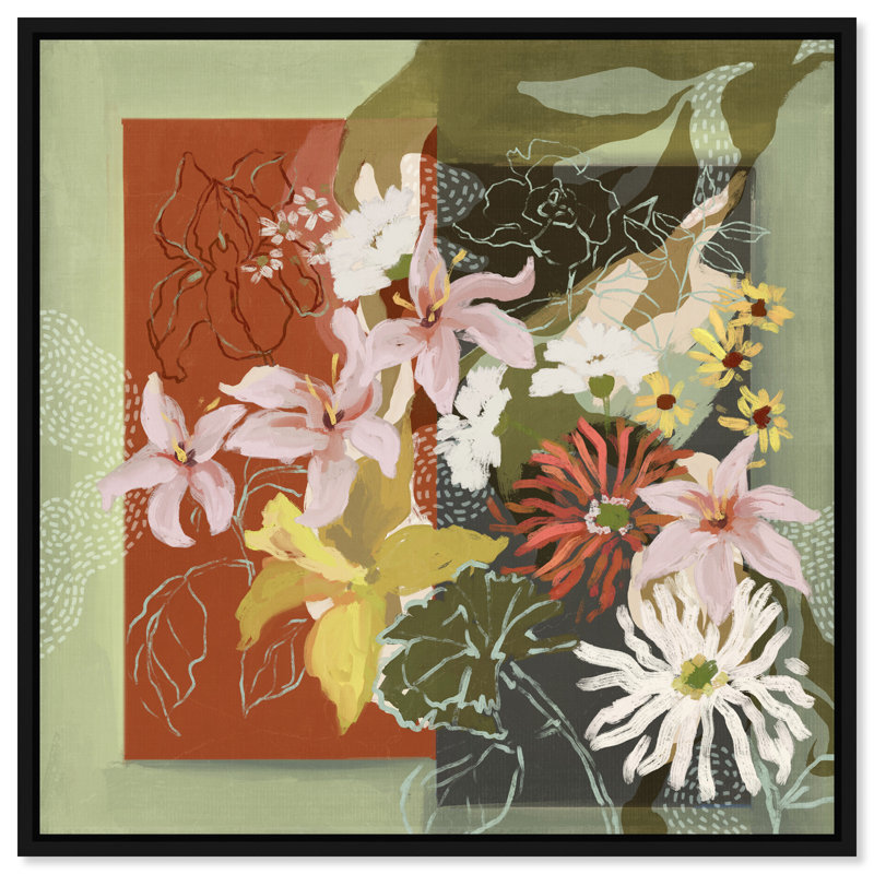 Parts Of Me Print by Oliver Gal, 41"H x 41"W, Black Floater Frame