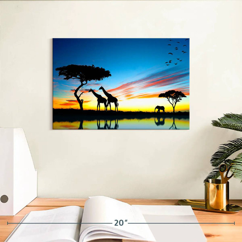 Brampt African Safari, 8" H x 12" W