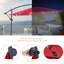 Parasol lumineux en porte-à-faux 120 po Doraine-838768390