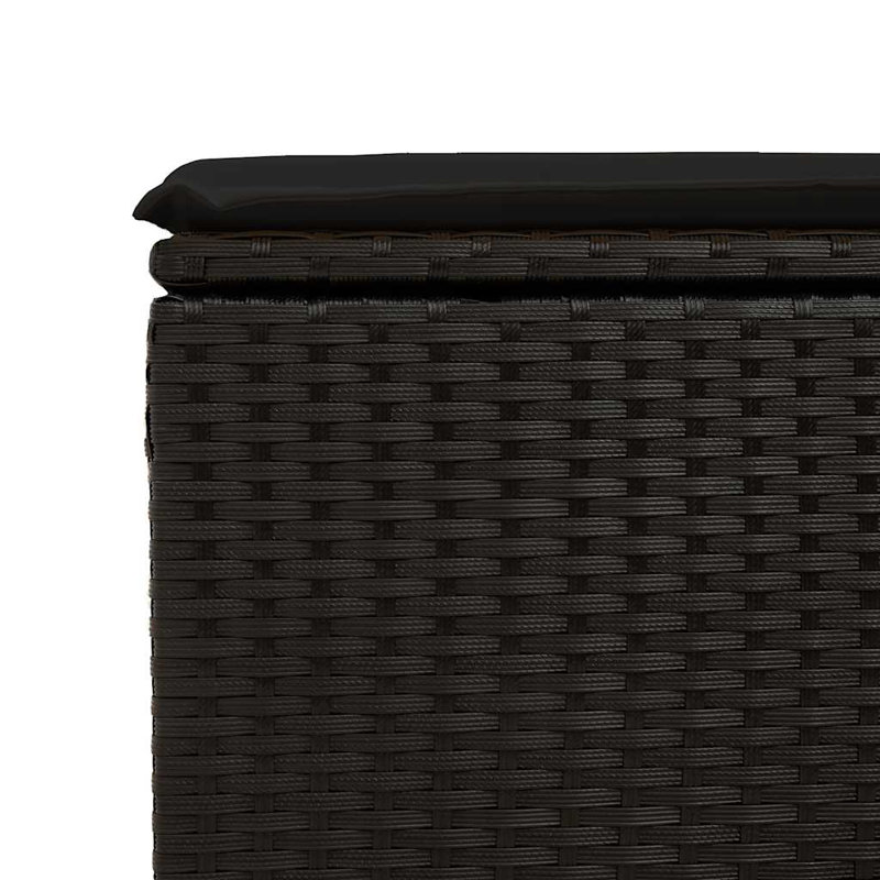  Ensemble de canapé de jardin noir